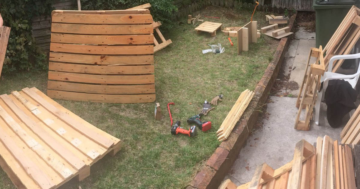 démontage des palettes