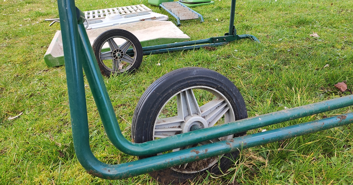 Les roues du poulailler Eglu Go Up